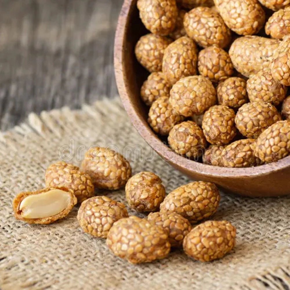 Κράκερ με Σησάμι και Φυστίκι Khao Shong Sesame Peanut Crackers 180g