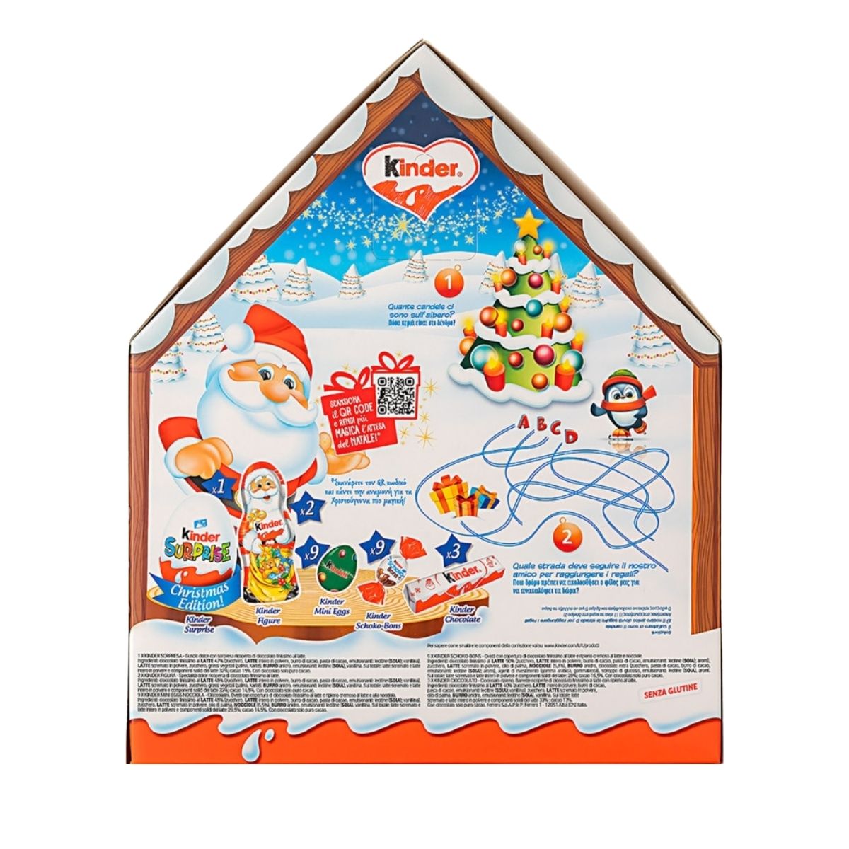 Σοκολατάκια Χριστουγεννιάτικο Ημερολόγιο Σπιτάκι Kinder Christmas Chalet Advent Calendar