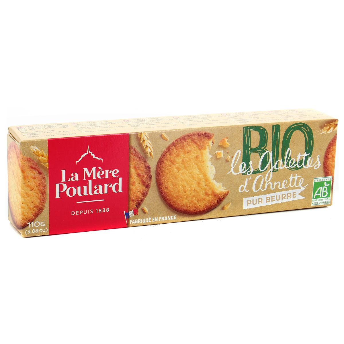 Μπισκότα Βουτύρου Βιολογικά La Mere Poulard Les Galettes d Annette BIO 110g