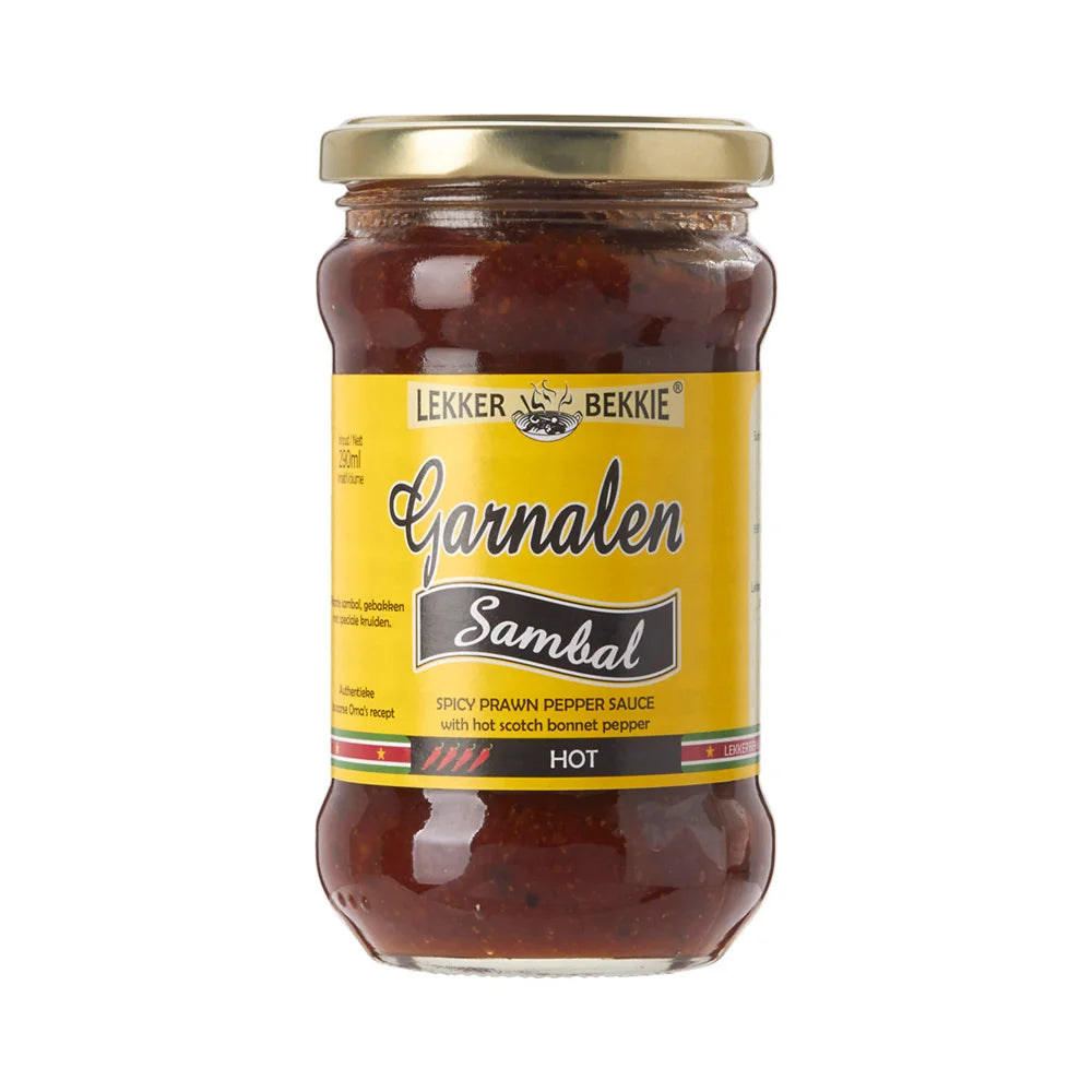 Σάλτσα Lekker Bekkie Garnalen Sambal Spicy Prawn Hot Pepper Sauce 290ml