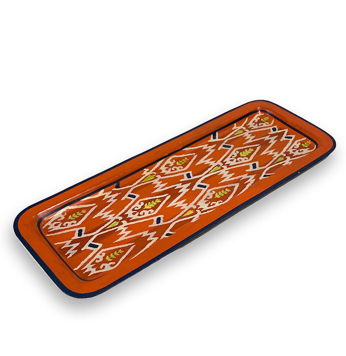 Δίσκος Les Ottomans Iron Tray Ikat Red