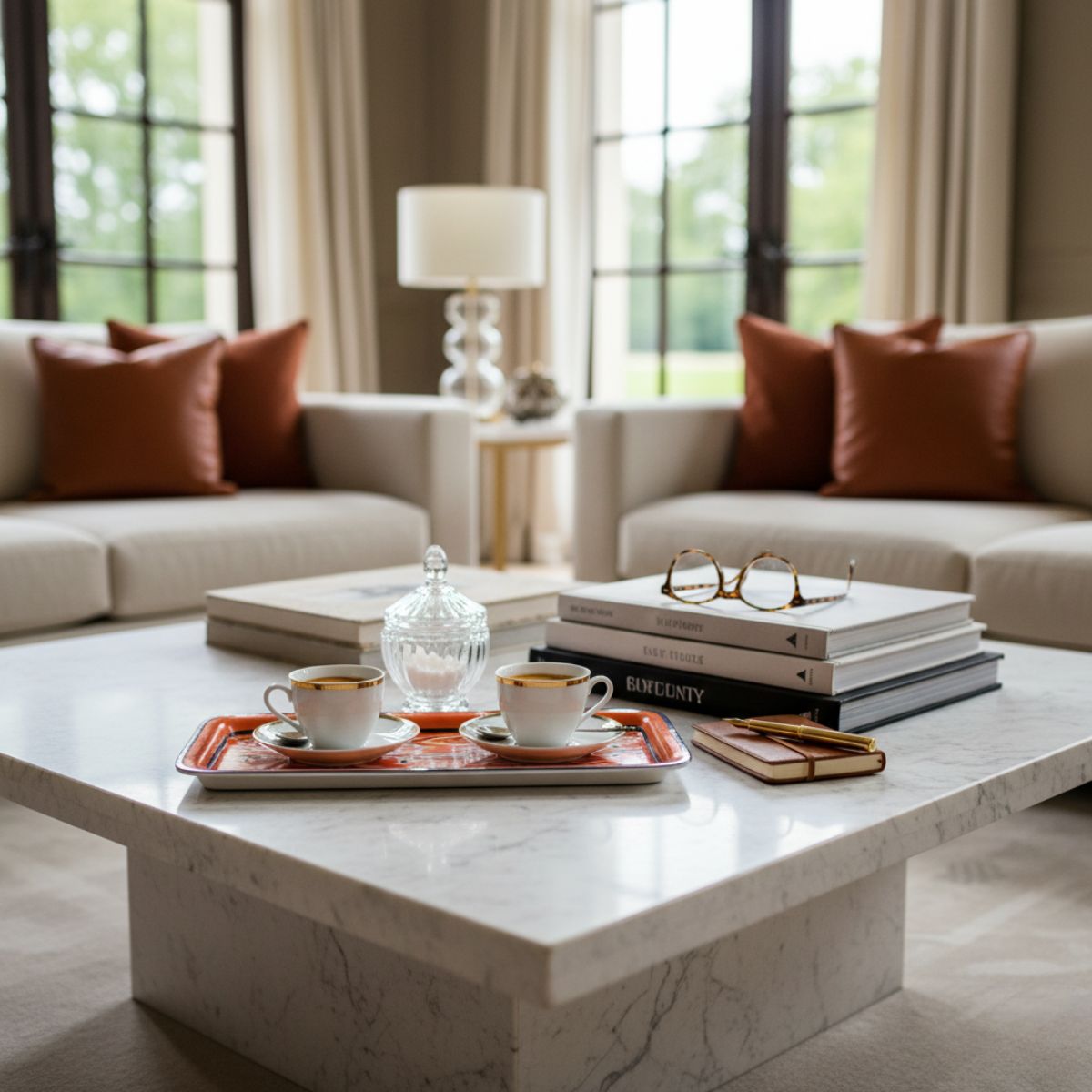 Δίσκος Les Ottomans Iron Tray Ikat Red