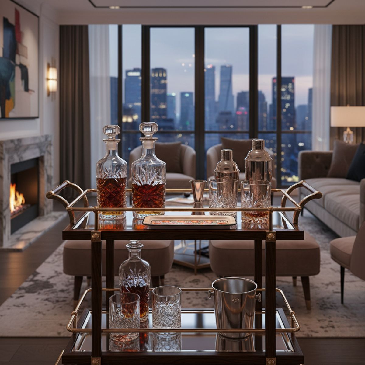 Δίσκος Les Ottomans Iron Tray Ikat White