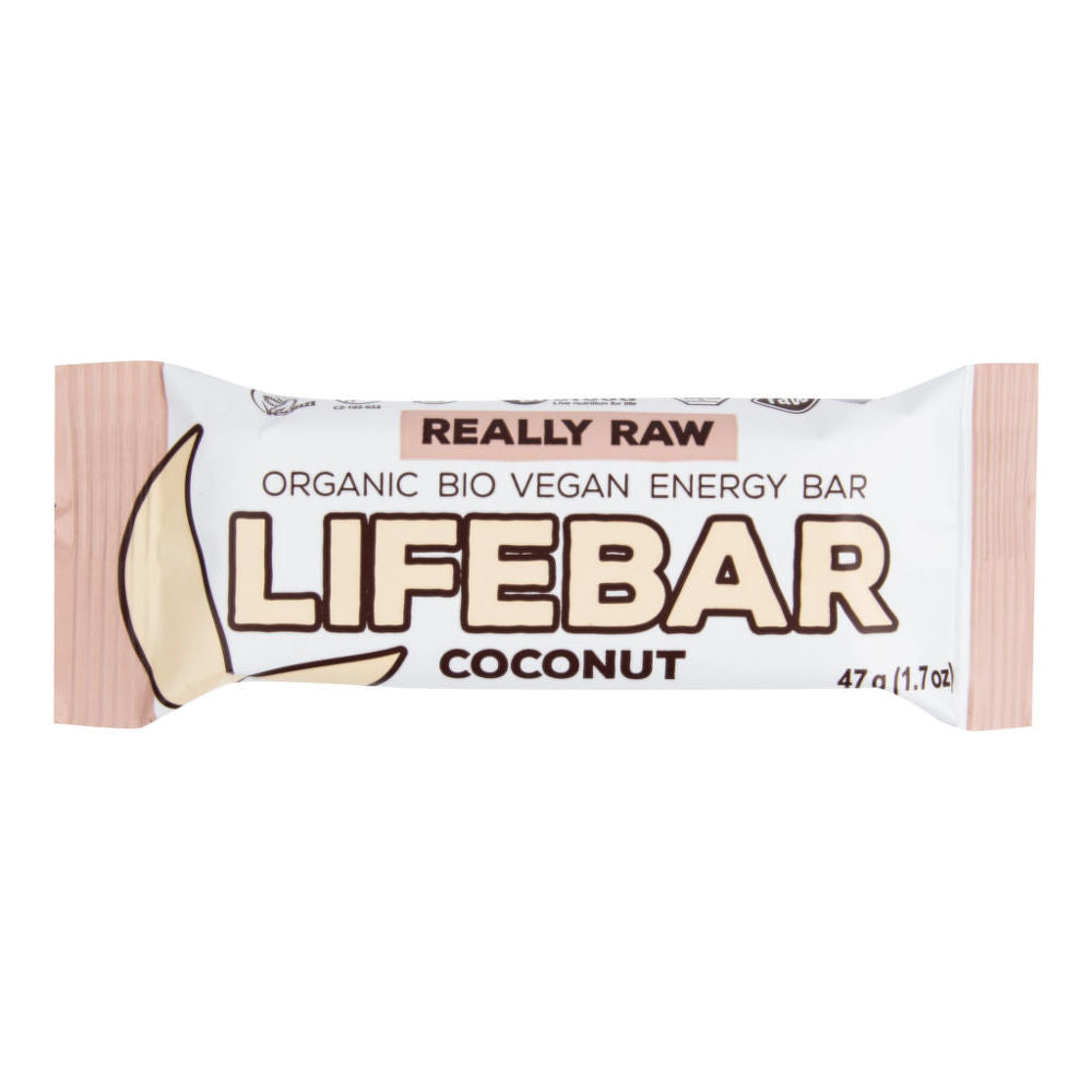 Μπάρα Ενέργειας Χωρίς Γλουτένη Vegan Lifefood Lifebar Coconut Raw Bio Energy Bar 47g