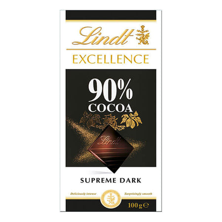 Σοκολάτα Υγείας Lindt Excellence 90% Cocoa Supreme Dark Chocolate 100g