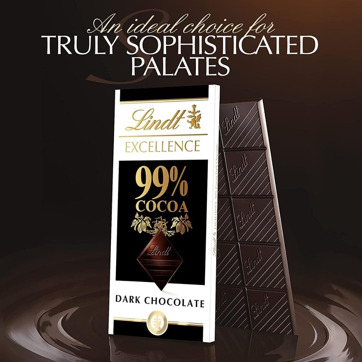 Σοκολάτα Υγείας Lindt Excellence 99% Cocoa Noir Absolu Chocolate