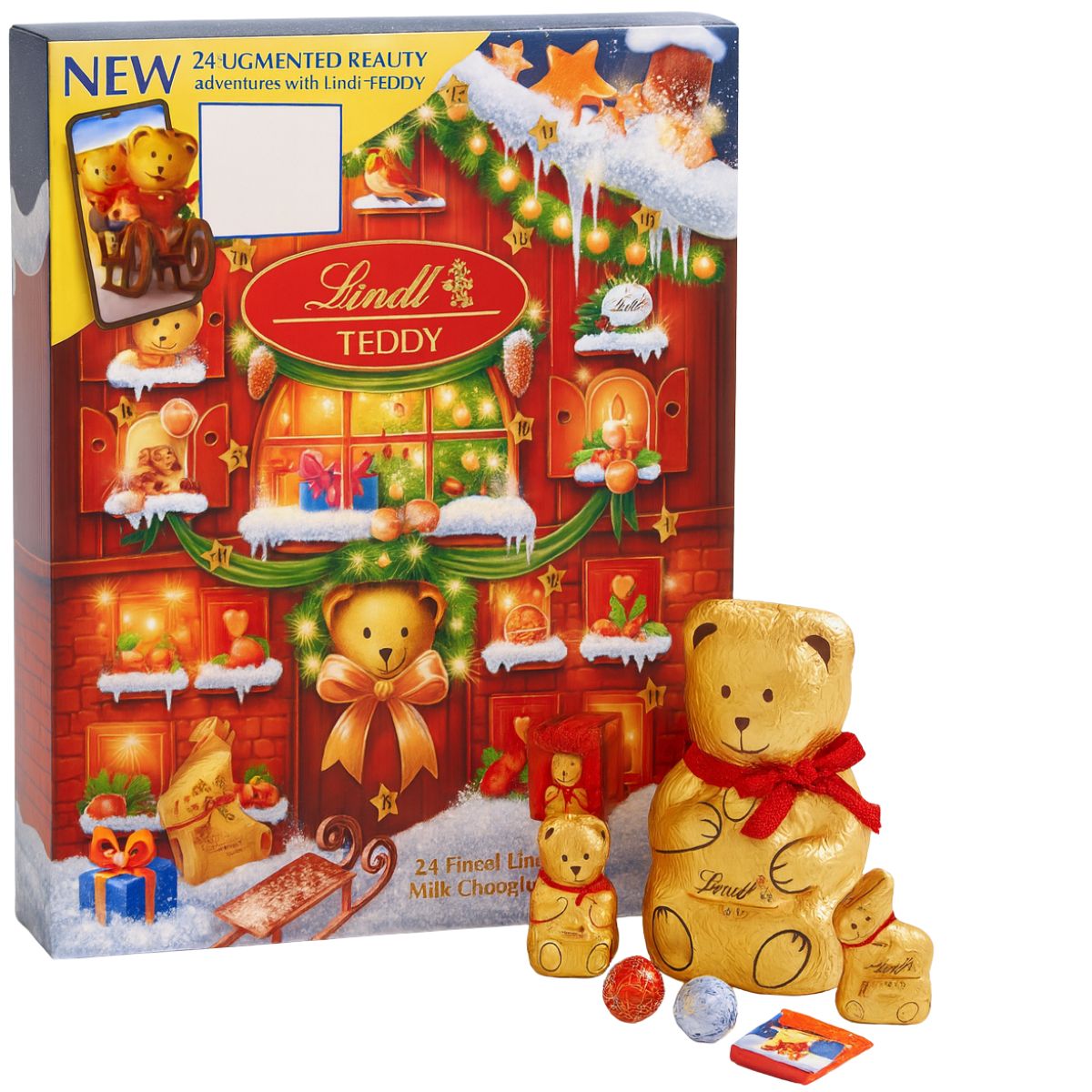 Σοκολατάκια Χριστουγεννιάτικα Ημερολόγιο Lindt Christmas Advent Calendar Teddy