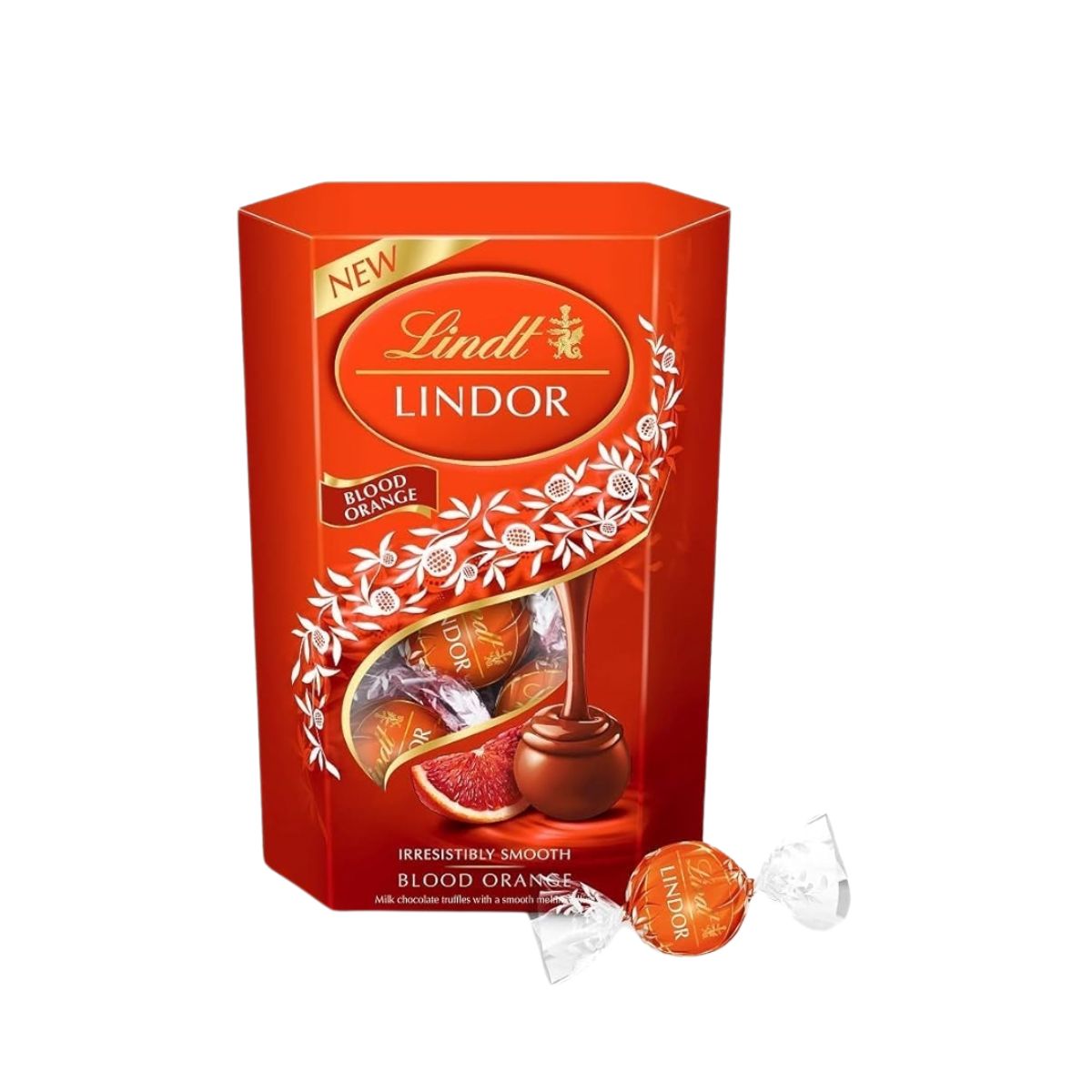 Lindt Lindor Blood Orange Milk Chocolate Truffle Box