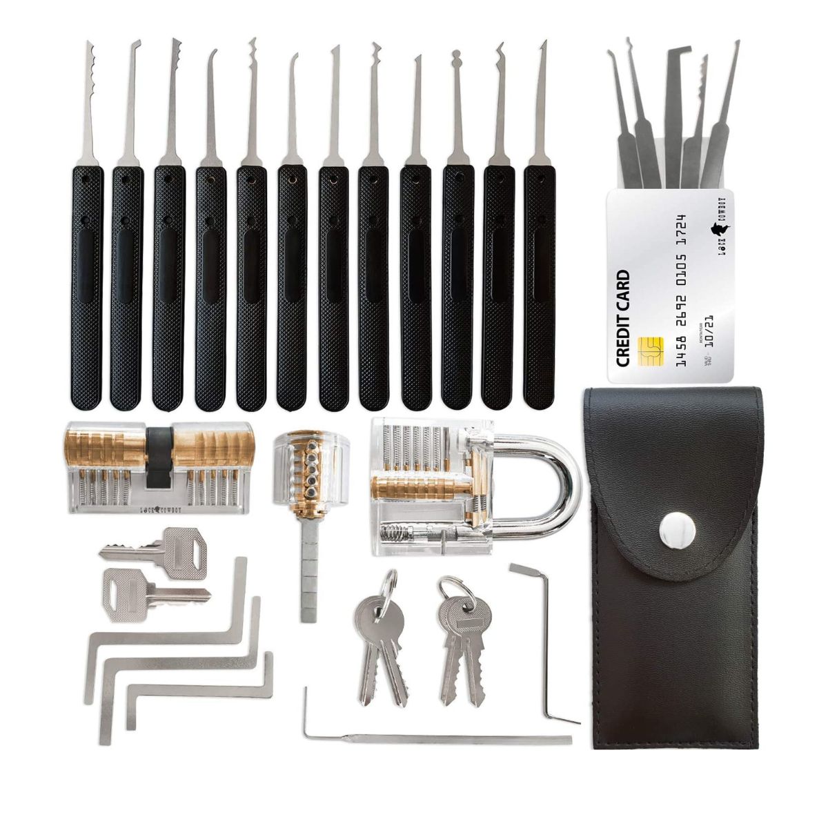 Cow Lockpick Σετ Εργαλείων Ξεκλείδωμα Κλειδαριών LockCowboy Premium Lock Pick Set 3