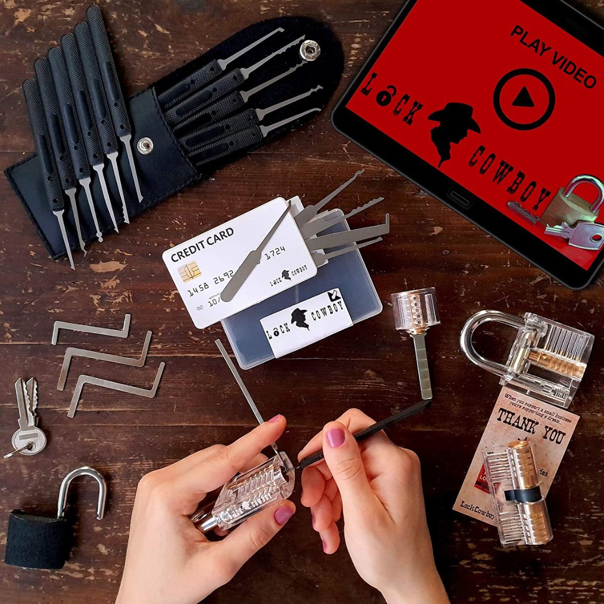 Σετ Εργαλείων Ξεκλείδωμα Κλειδαριών LockCowboy Premium Lock Pick Set 30 Τεμαχίων
