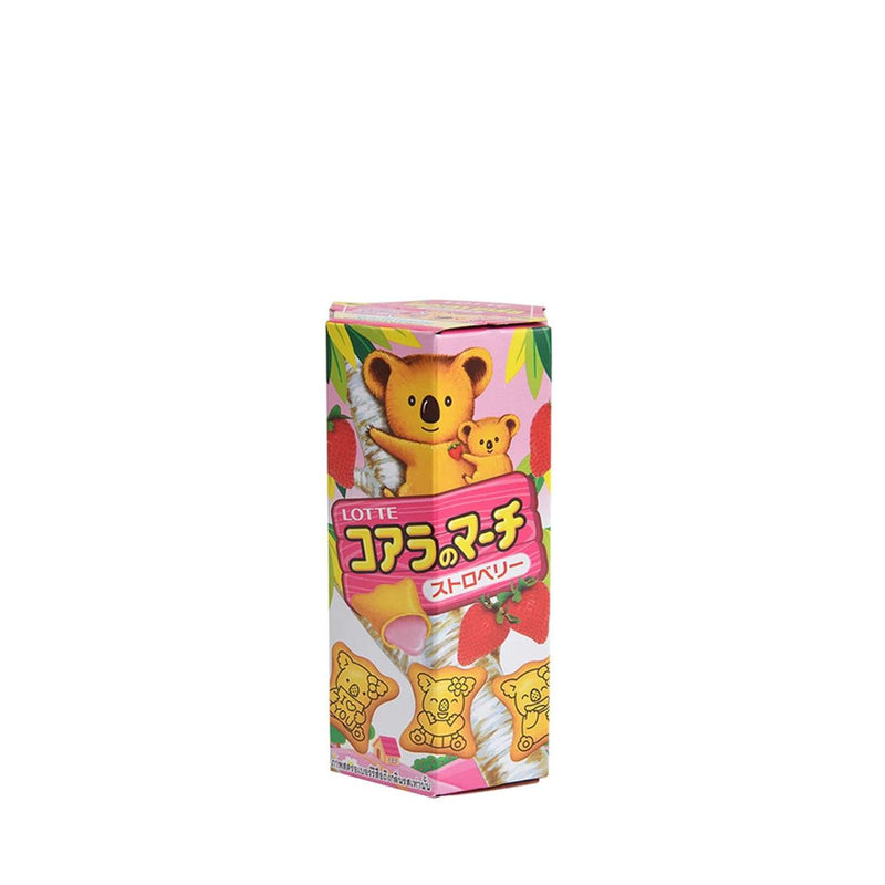 Μπισκότα με Γέμιση Φράουλας Lotte Koalas March Strawberry Biscuits