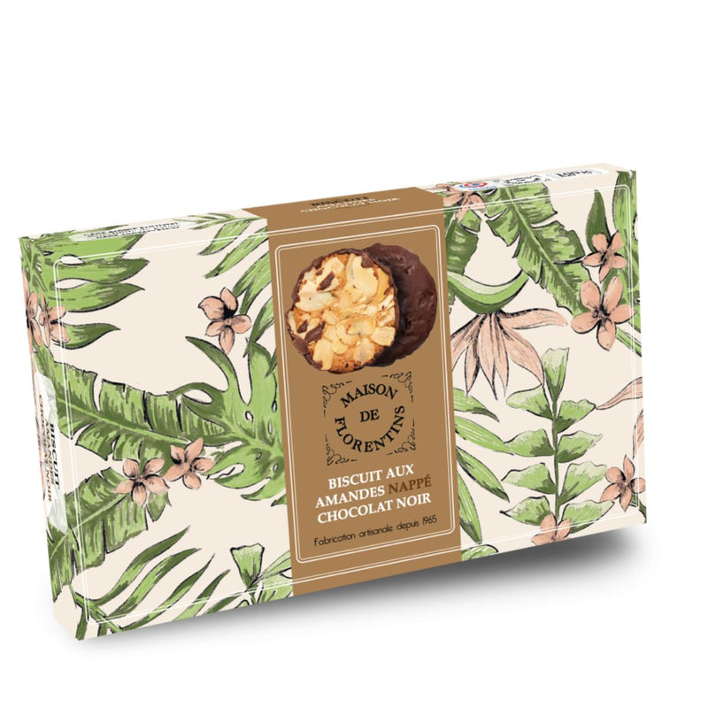 Μπισκότα Αμυγδάλου με Σοκολάτα Maison De Florentins Amandes Nappe Chocolat Noir Biscuits