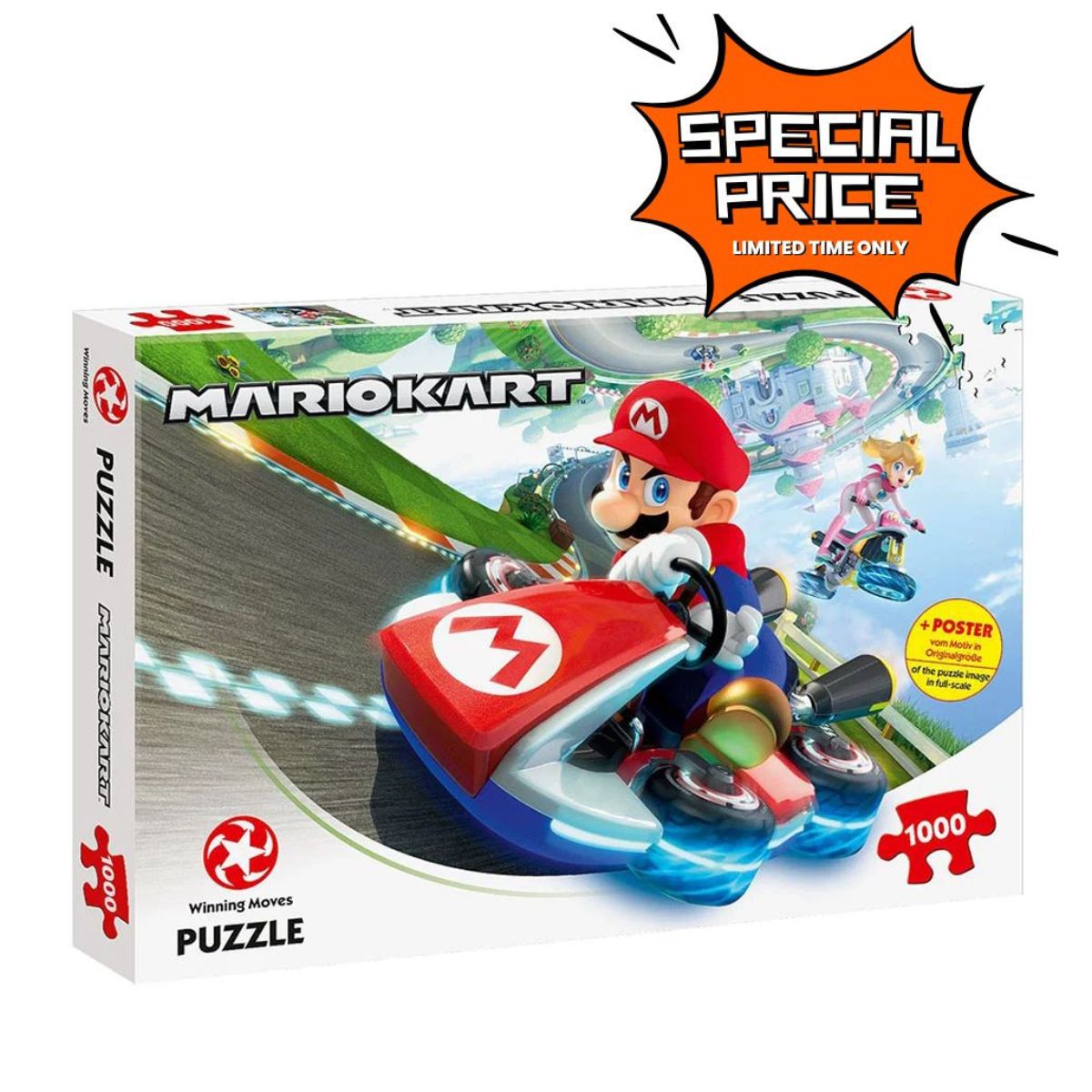 Παζλ Mario Kart Funracer Jigsaw Puzzle Winning Moves (1000 Κομμάτια)