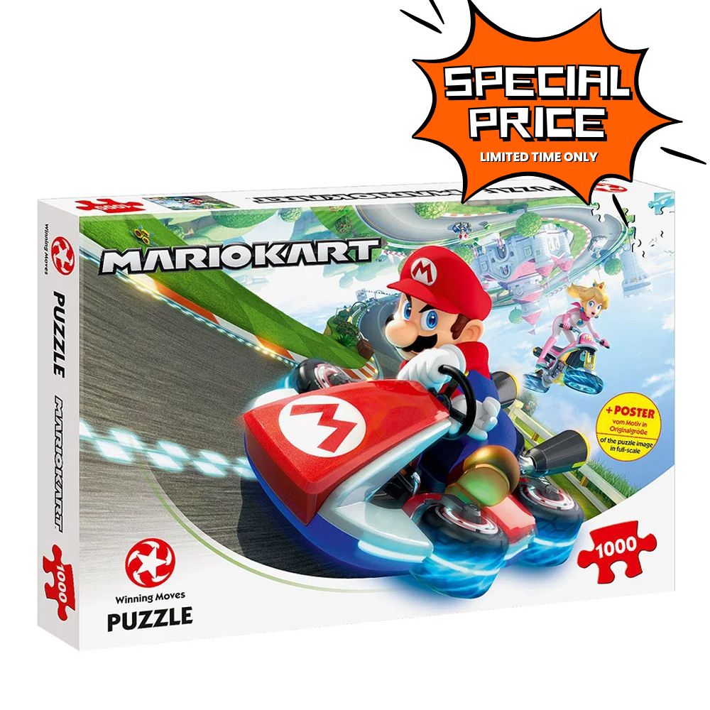 Παζλ Mario Kart Funracer Jigsaw Puzzle Winning Moves (1000 Κομμάτια)