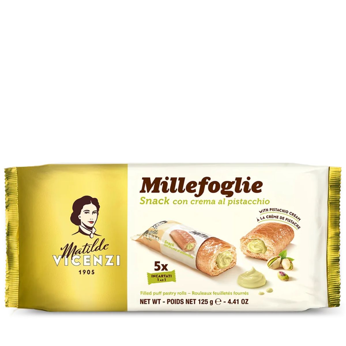 Matilde Vicenzi Millefoglie Snack Pistachio Cream