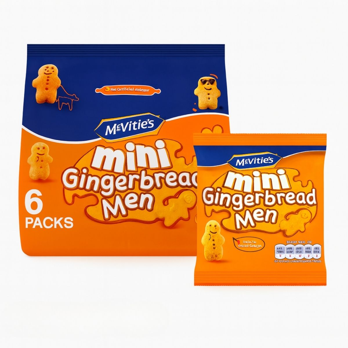 Χριστουγεννιάτικα Μπισκότα McVities Mini Gingerbread Men Biscuits