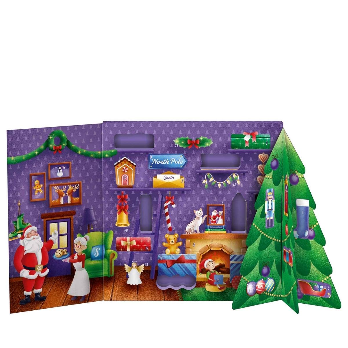 Σοκολατένιο Χριστουγεννιάτικο Ημερολόγιο Milka 3D Craft Advent Calendar