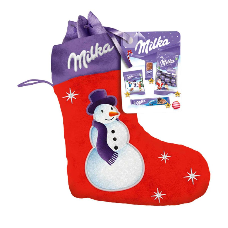 Σοκολατάκια σε Χριστουγεννιάτικη Κάλτσα Milka Boots with Alpine Milk Chocolate