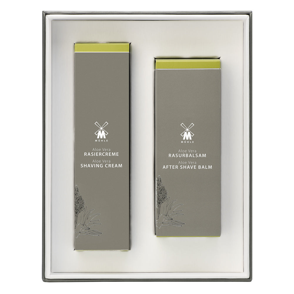 Σετ Ξυρίσματος Muhle Shaving Care Set | Aloe Vera After Shave Balm 100ml | Aloe Vera Shaving Cream 75ml