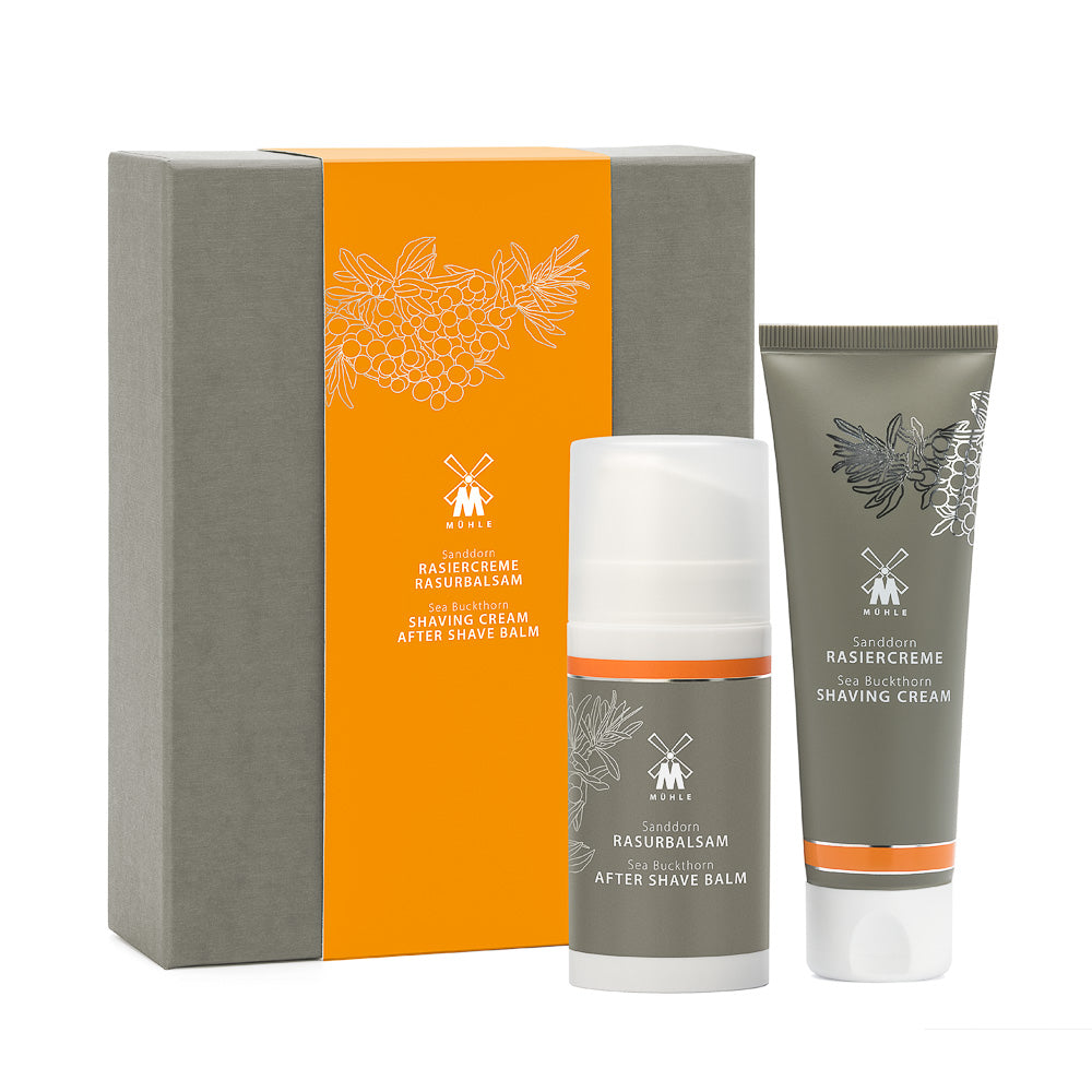 Σετ Ξυρίσματος Muhle Sea Buckthorn Shaving Set | Shaving Cream 75ml | Aftershave Balm 100ml