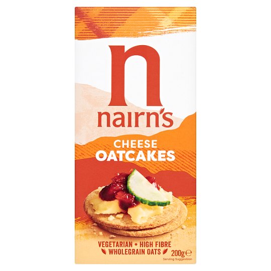 Κράκερ Βρώμης με Τυρί Vegetarian Nairns Cheese Oatcakes 200g