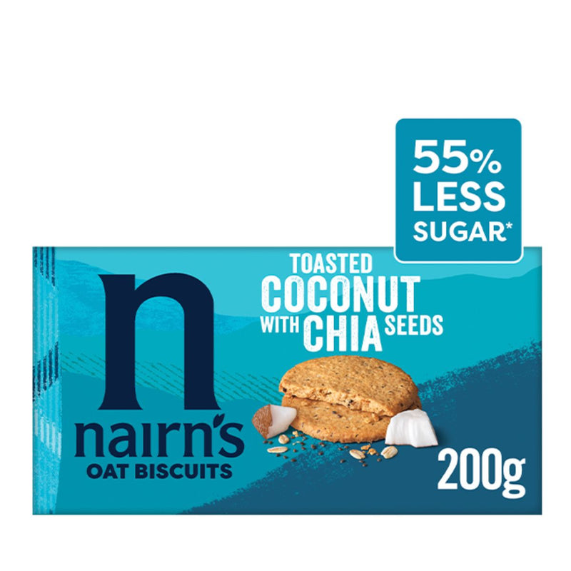 Μπισκότα Βρώμης Nairn’s Coconut with Chia Seeds Oat Biscuits