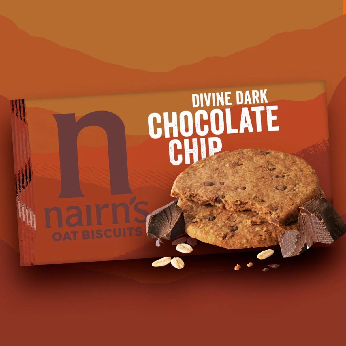 Μπισκότα Βρώμης Nairn's Dark Chocolate Chip Oat Biscuits