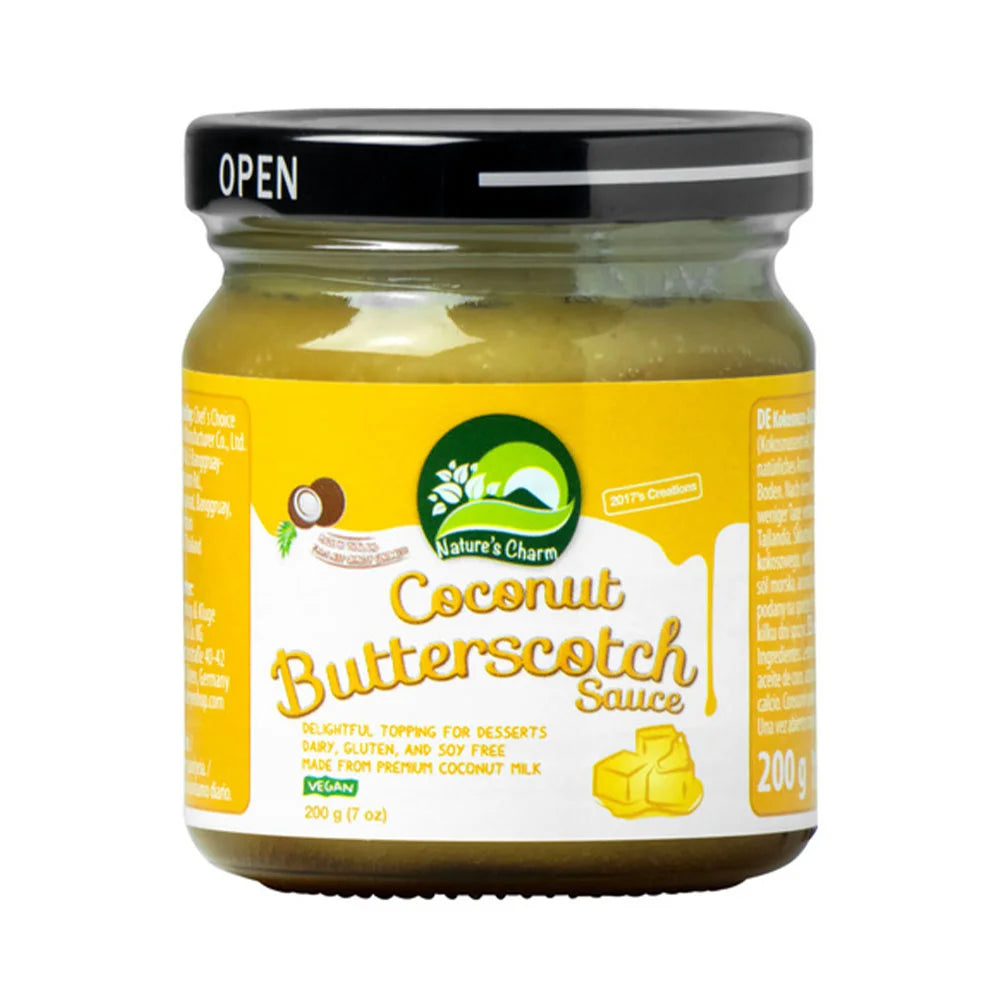 Σάλτσα Καρύδας με Καραμέλα Natures Charm Coconut Butterscotch Sauce 200g