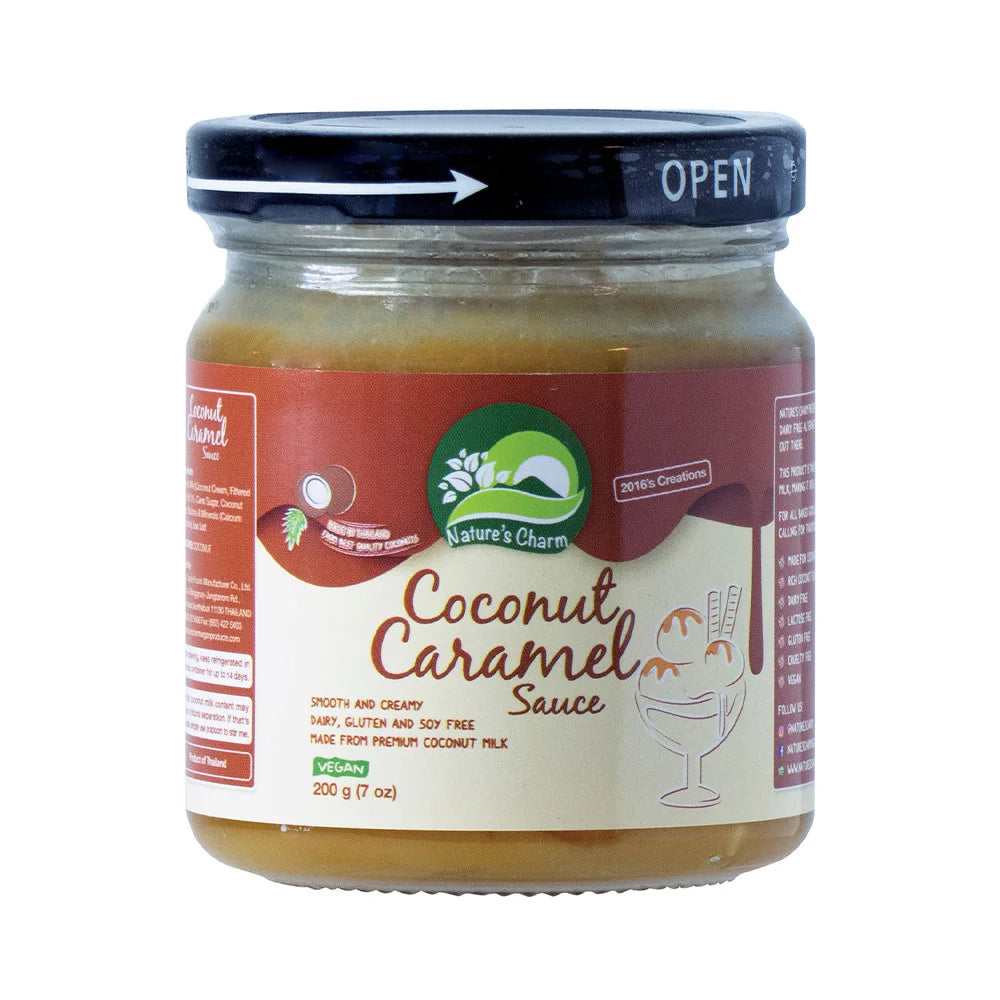 Σάλτσα Καρύδας με Καραμέλα Natures Charm Coconut Caramel Sauce 200g