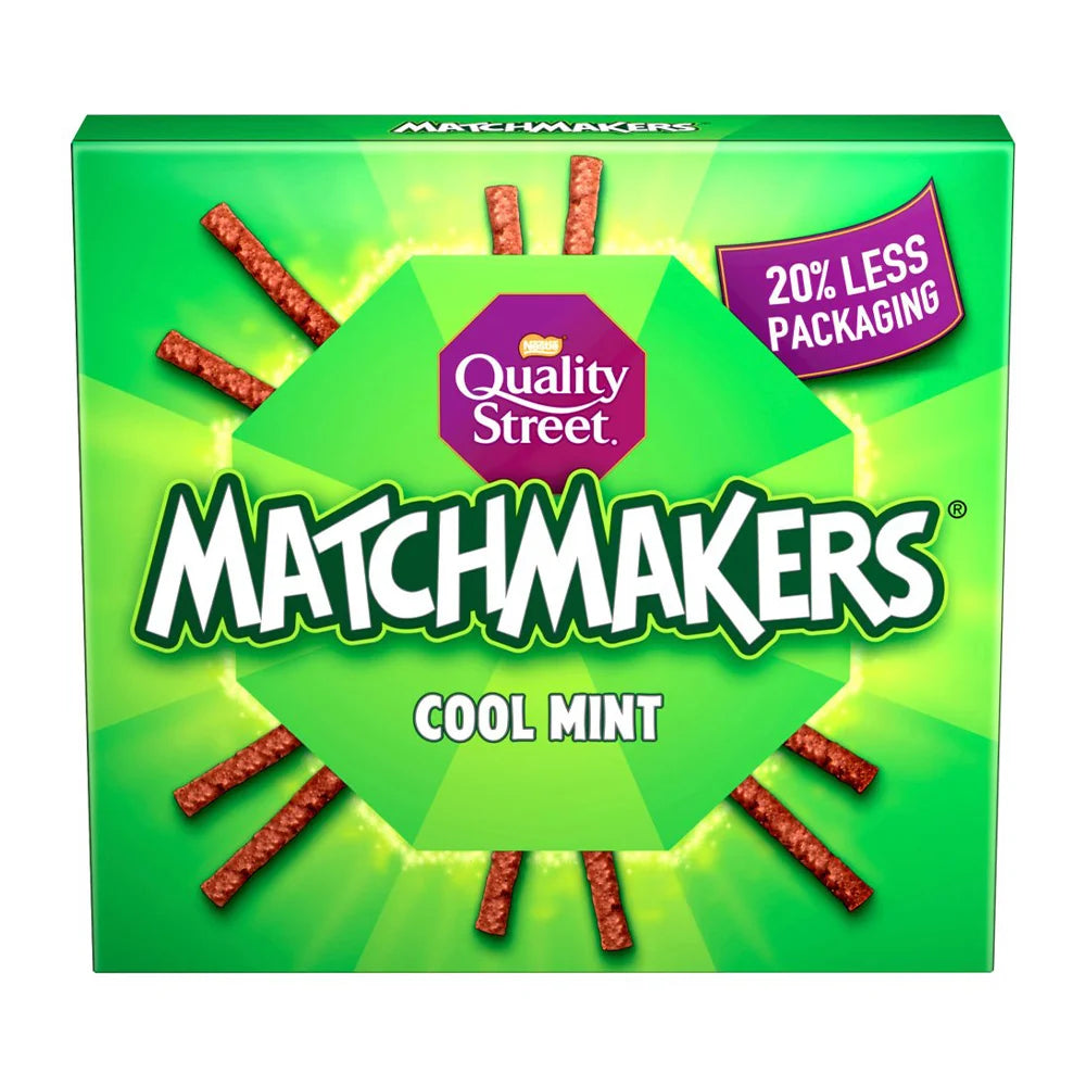 Στικς Σοκολάτας Με Δροσερή Γεύση Μέντας Nestle Quality Street Matchmakers Cool Mint Chocolate Box 120g