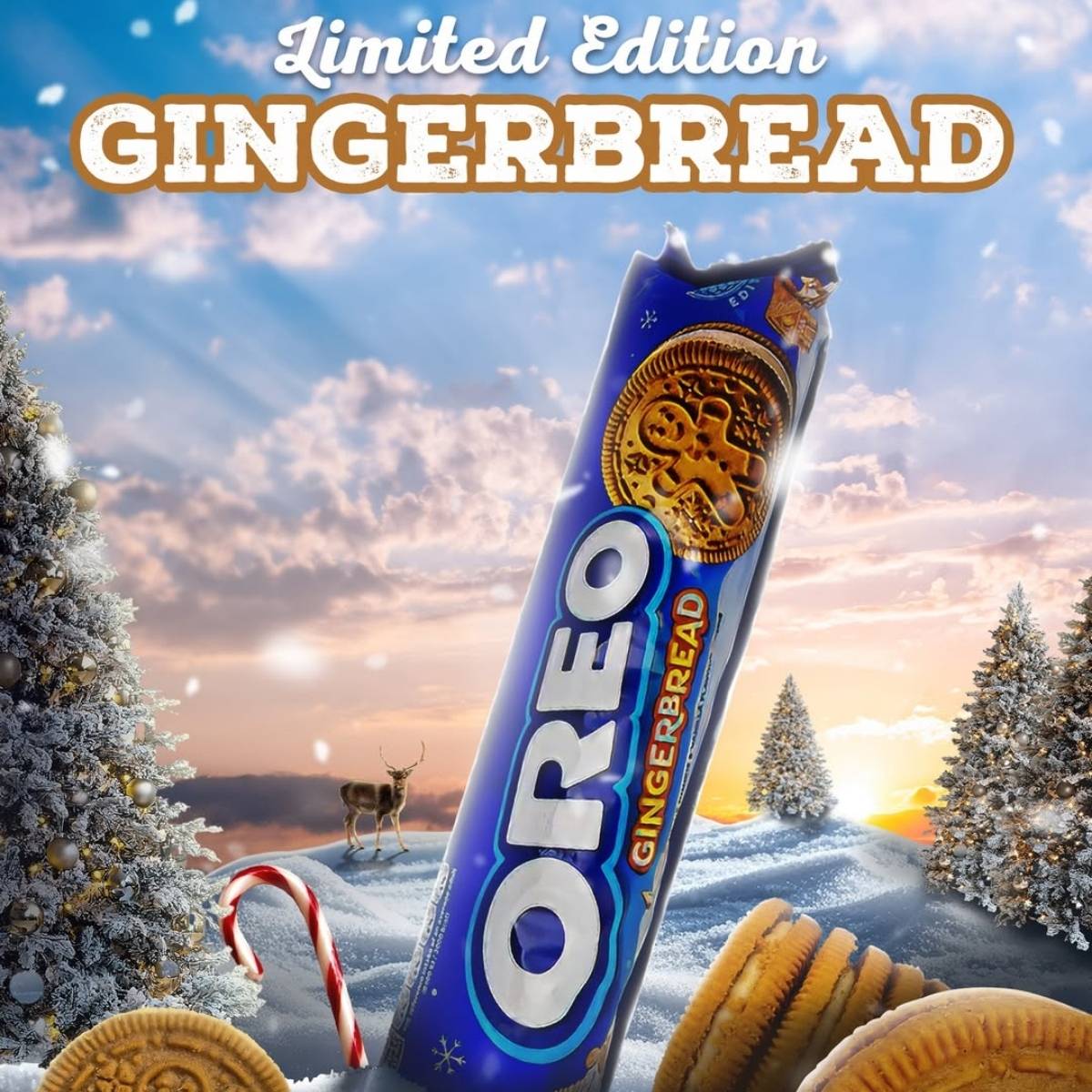 Oreo Limited Edition Gingerbread Biscuits with Vanilla Creme