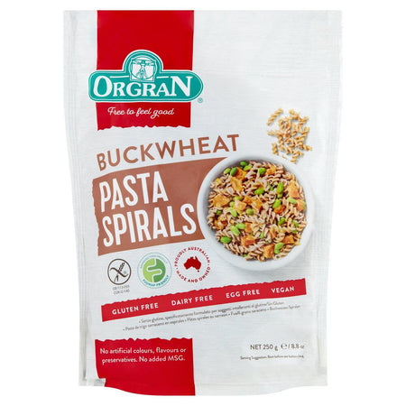 Orgran Buckwheat Pasta Spirals Gluten Free