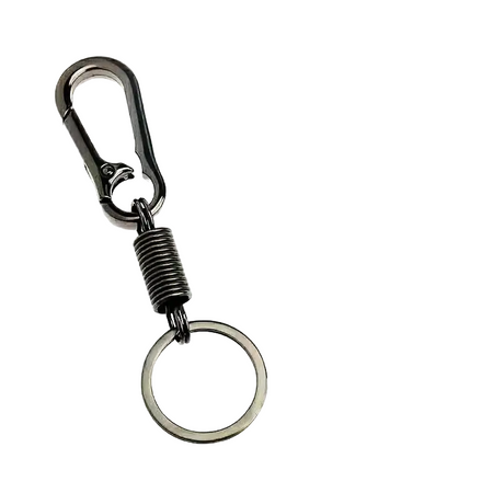 Μπρελόκ Spring Buckle Keychain Gunmetal 3pcs