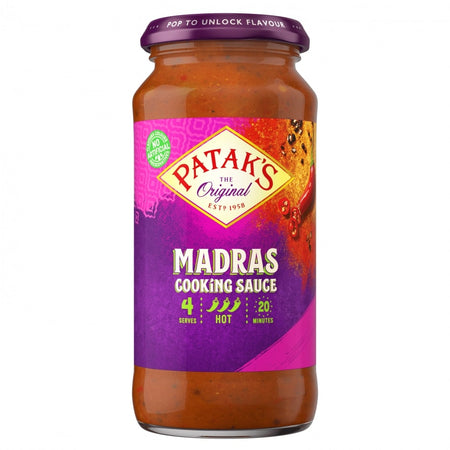 Σάλτσα Μαγειρικής Pataks Madras Cooking Sauce Hot 450g