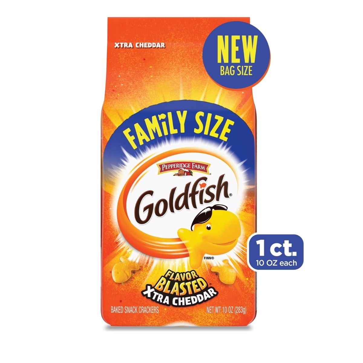 Αλμυρό Σνακ με Έξτρα Τσένταρ Pepperidge Farm Goldfish Extra Cheddar Baked Crackers