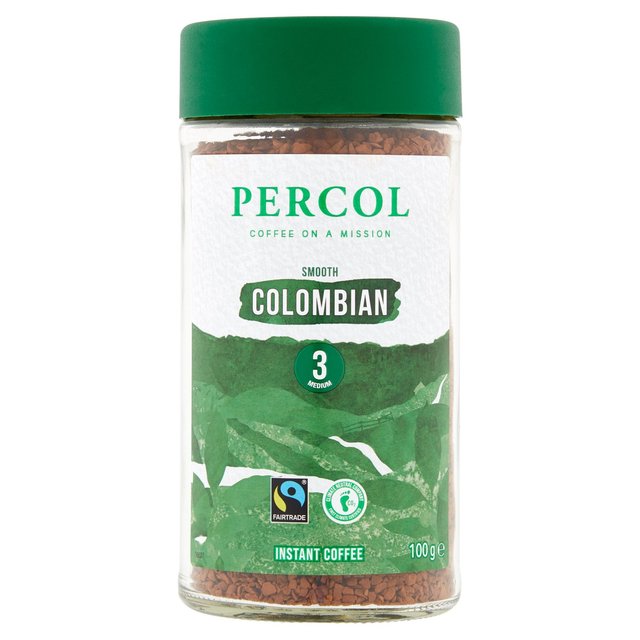 Στιγμιαίος Καφές Percol Smooth Colombian 3 Instant Coffee 100g