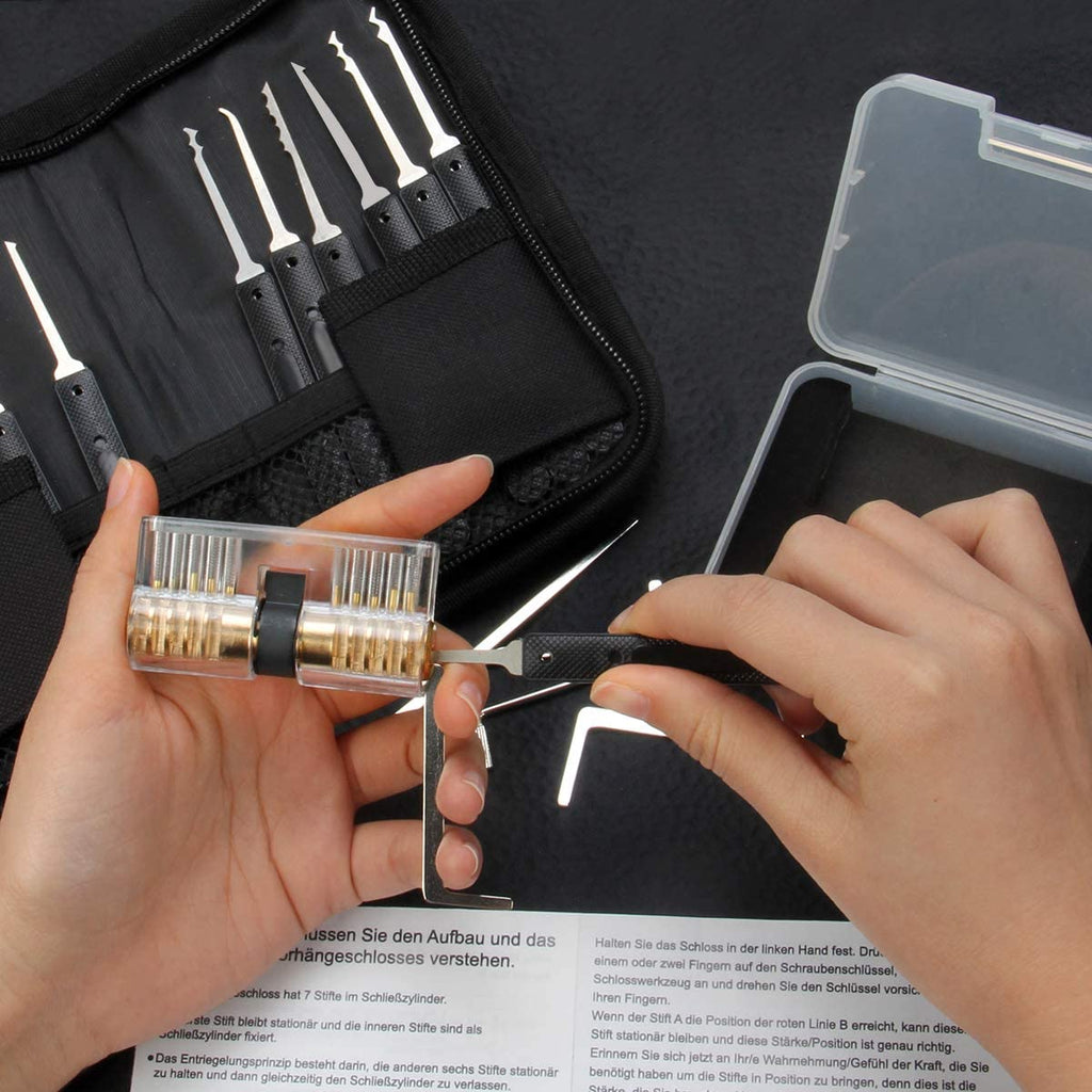 Σετ Πρακτικής Ξεκλείδωμα Κλειδαριών Preciva Lock Picking Set 26 Τεμαχίων