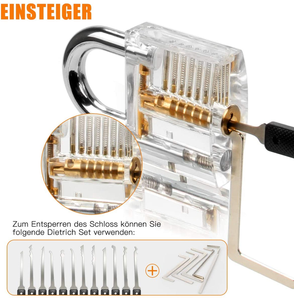 Σετ Πρακτικής Ξεκλείδωμα Κλειδαριών Preciva Lock Picking Set 26 Τεμαχίων