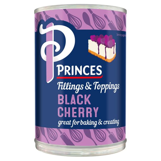 Γέμιση Φρούτων Μαύρο Κεράσι Princes Fruit Fillings and Toppings Black Cherry 410g