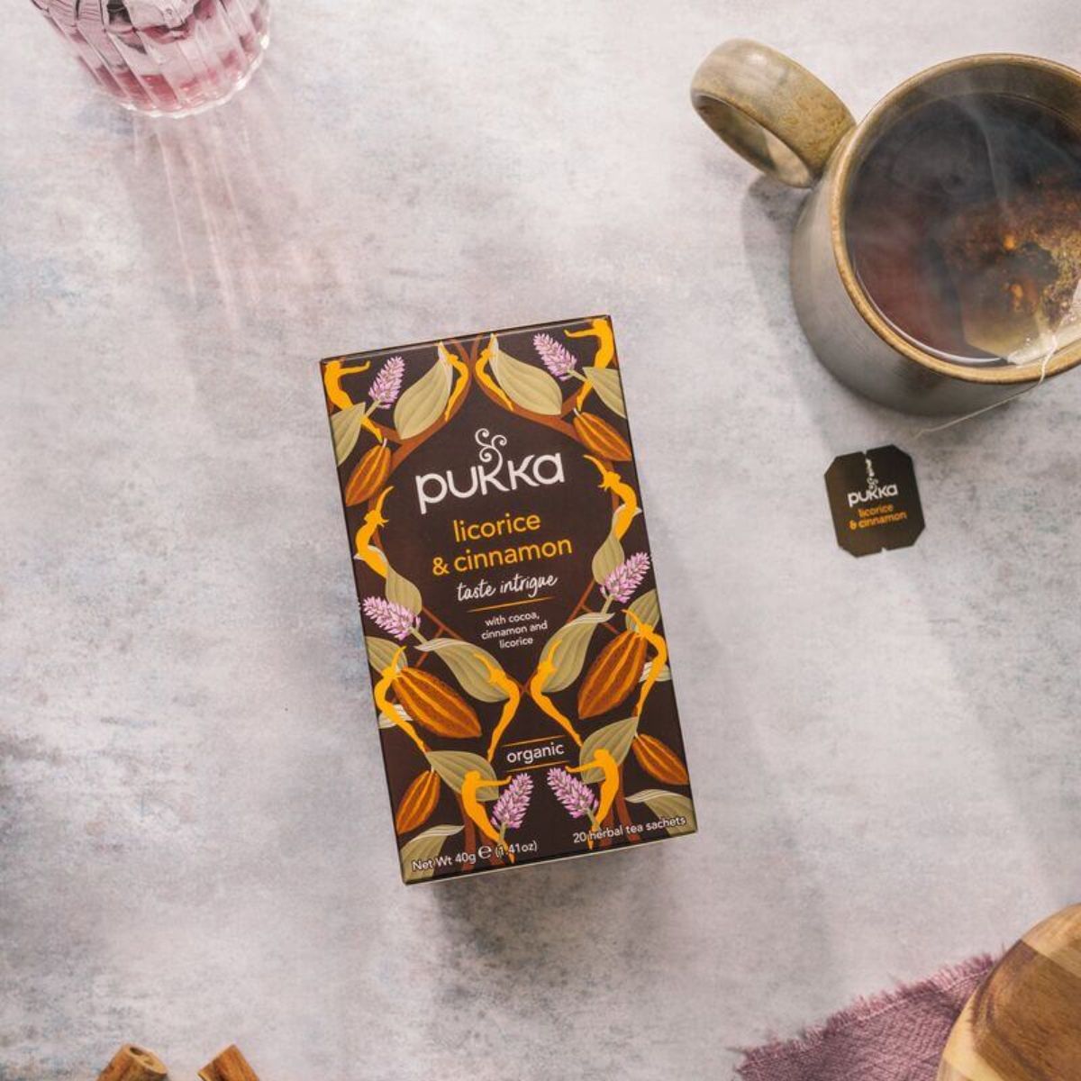 Βιολογικό Αφέψημα Με Γλυκόριζα Και Κανέλα Pukka Licorice and Cinnamon Organic