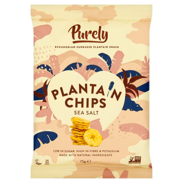 Τσιπς Μπανάνας Purely Plantain Chips Sea Salt 75g