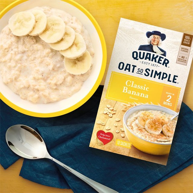 Νιφάδες Βρώμης Ολικής Άλεσης Quaker Oat So Simple Classic Banana 348g