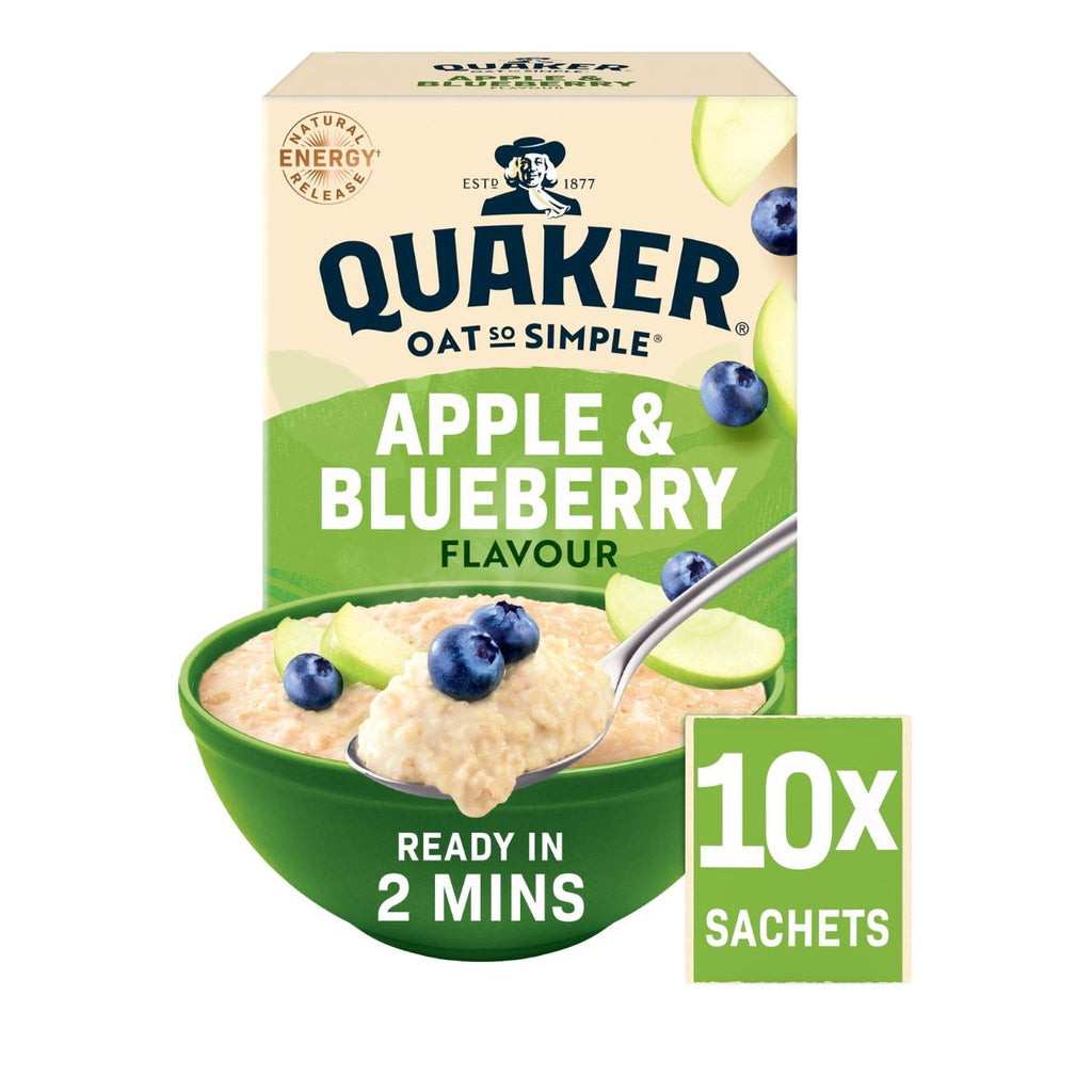 Νιφάδες Βρώμης Ολικής Άλεσης Quaker Oat So Simple Apple and Blueberry 360g