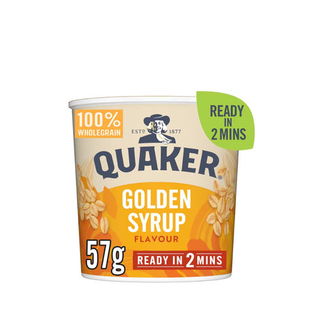 Νιφάδες Βρώμης Ολικής Άλεσης Quaker Oat So Simple Golden Syrup 57g