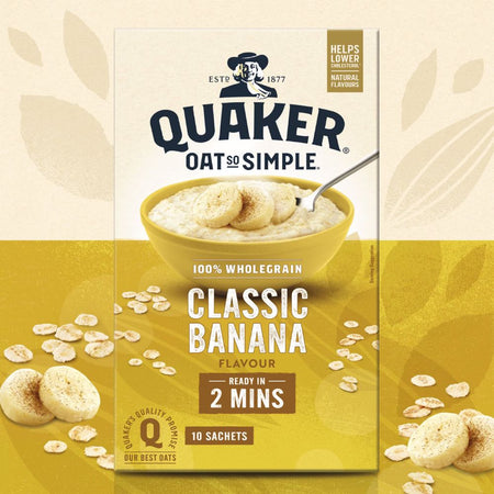 Νιφάδες Βρώμης Ολικής Άλεσης Quaker Oat So Simple Classic Banana