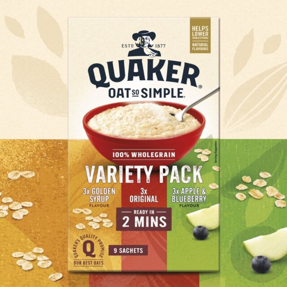 Νιφάδες Βρώμης Ολικής Άλεσης Quaker Oat So Simple Variety Pack
