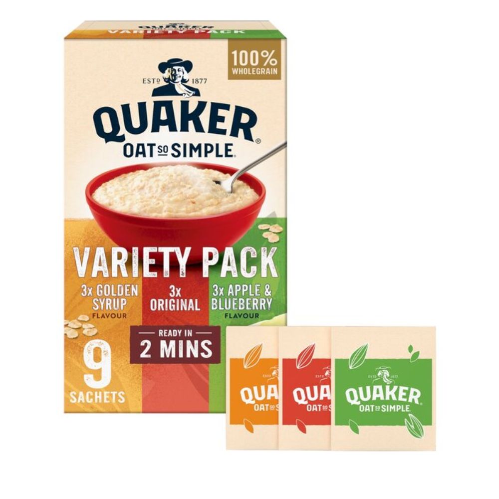 Νιφάδες Βρώμης Ολικής Άλεσης Quaker Oat So Simple Variety Pack