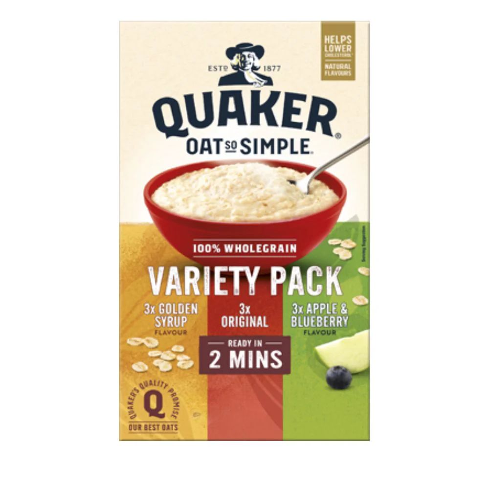 Νιφάδες Βρώμης Ολικής Άλεσης Quaker Oat So Simple Variety Pack