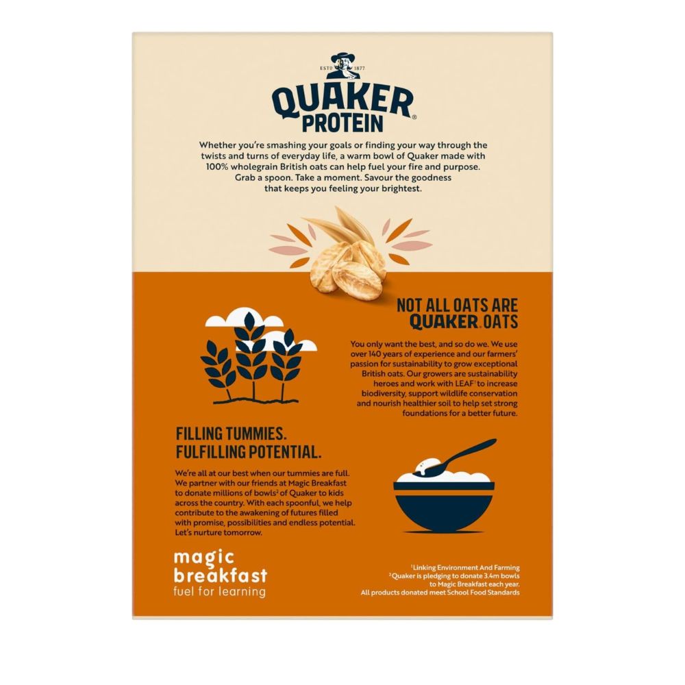 Νιφάδες Βρώμης Ολικής Άλεσης Quaker Oat So Simple Protein Peanut Butter Porridge Sachets