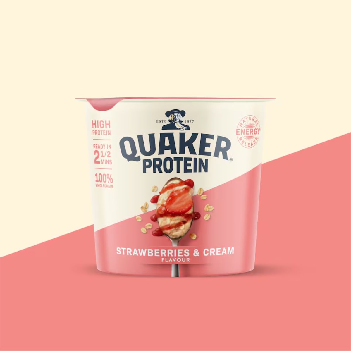 Νιφάδες Βρώμης Ολικής Άλεσης Quaker Oat So Simple Strawberries and Cream Porridge Pot